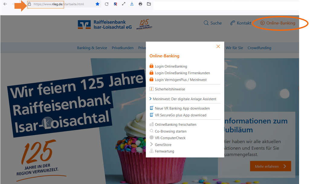 Login OnlineBanking